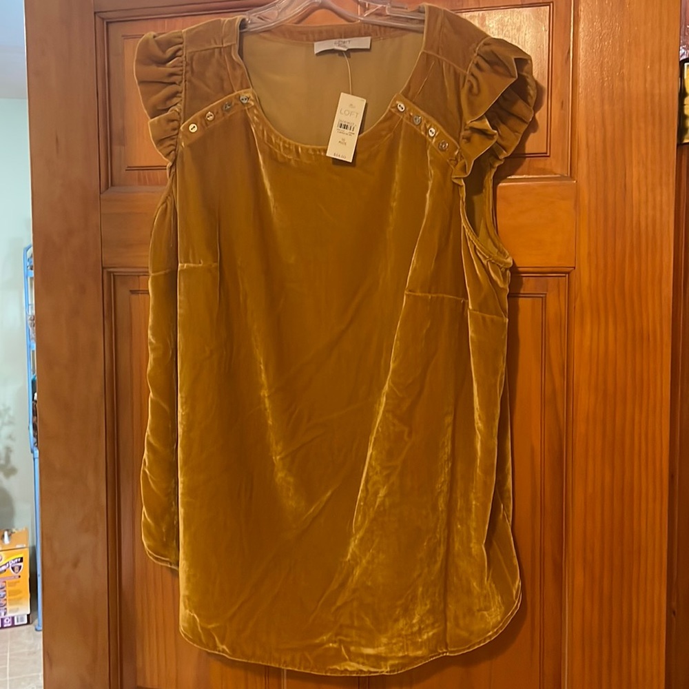 Crushed velvet top